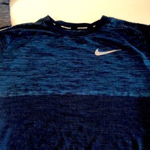 Nike Dri-Fit Knit Running Shirt NEW BLUE SMALL